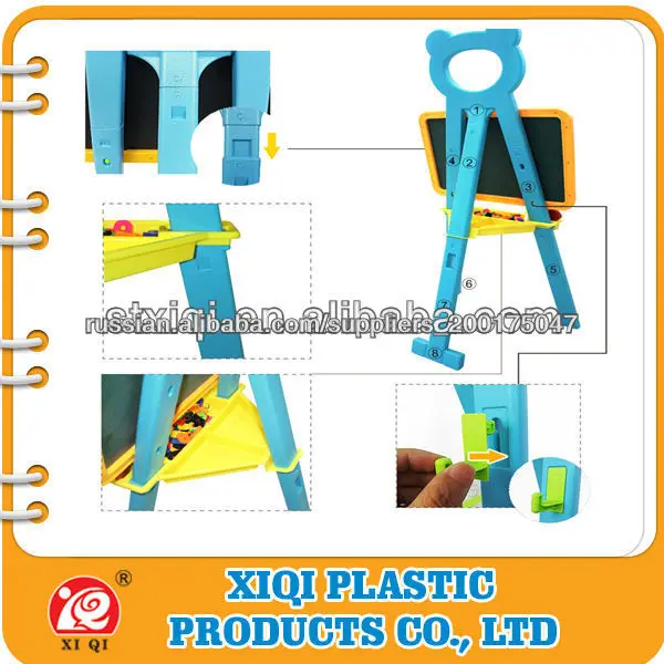 new type environmental plastic easel for baby whit manget letter meow chaik xq3-24860