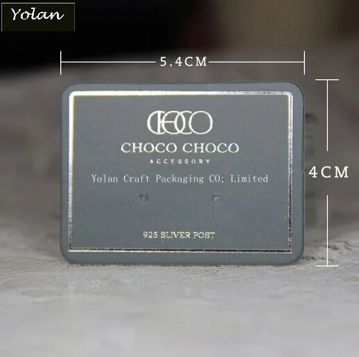 
SILVER STAMPING Custom Printed Earring Cards/Brand Logo custom printed necklace earring cards 