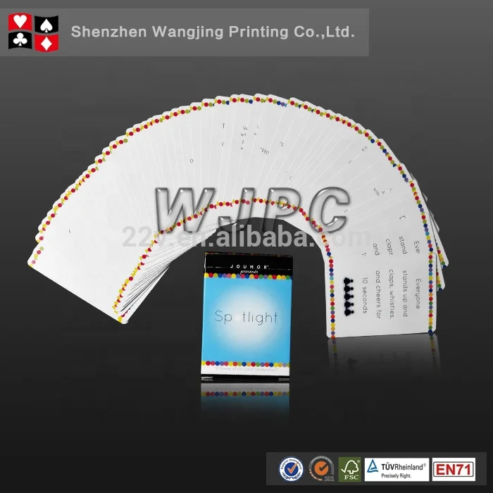 Hot Sale Unique Design Playing Cards Board Games Printing