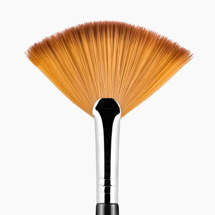 private label synthetic fan makeup brush