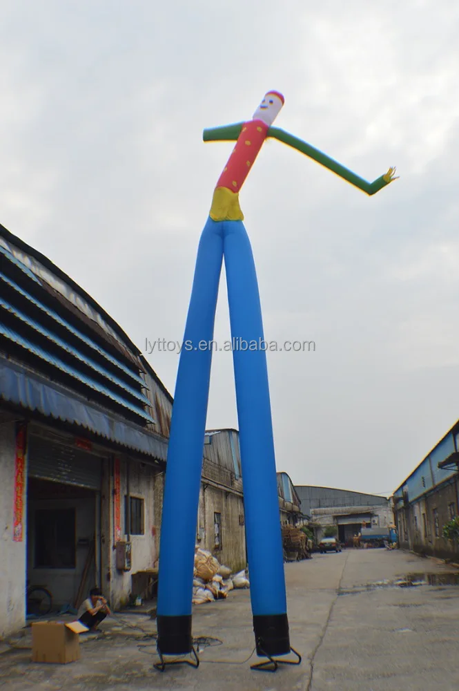 Factory lower price 6m hight inflatable mini sky dancer,rainbow air dancer