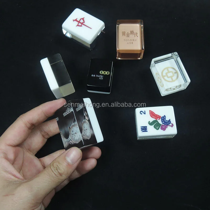 Custom Different Types High-grade Traveling Gift Mahjong Tiles with Logo