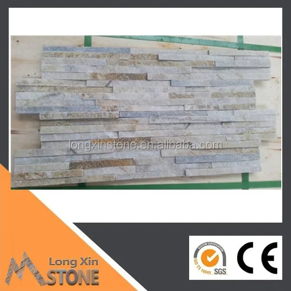 
decorative indoor yellow white quarzite stone wall tiles ledgestone 