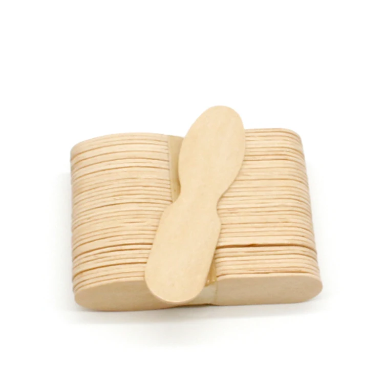 Food grade natural Factory Ice Cream Spoon Wooden Ice Cream Spoon & Stacks Wood Eco-friendly
