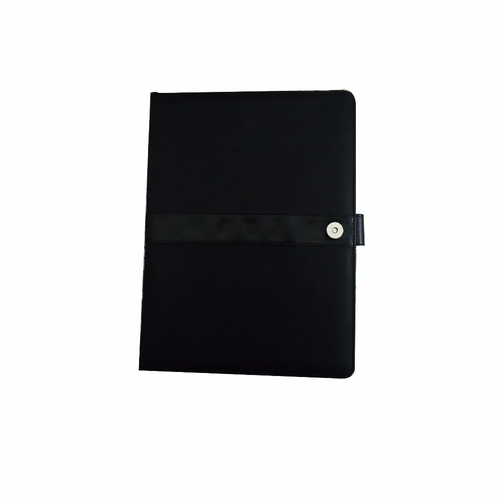 
PU leather custom restaurant menu book with writing pad 