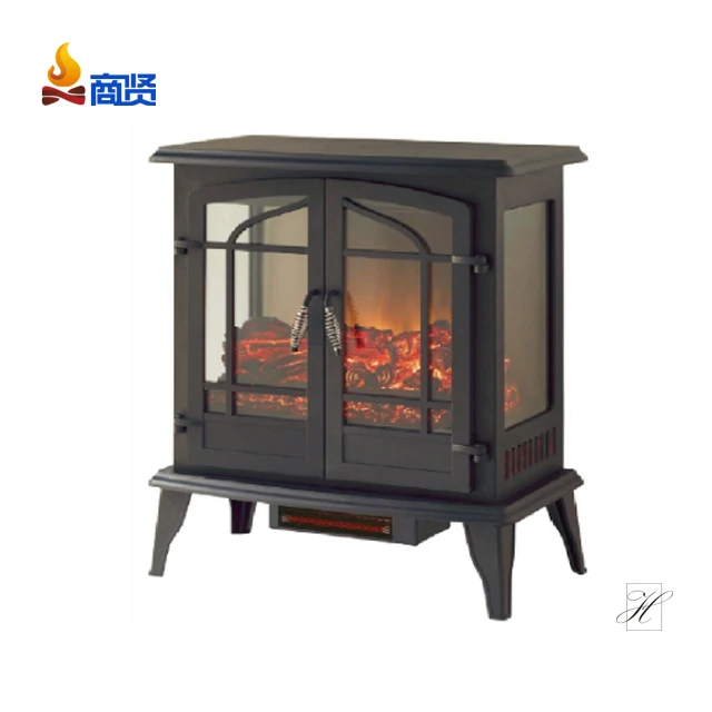 
25 inch 3 side view freestanding stove electric fireplace heater 