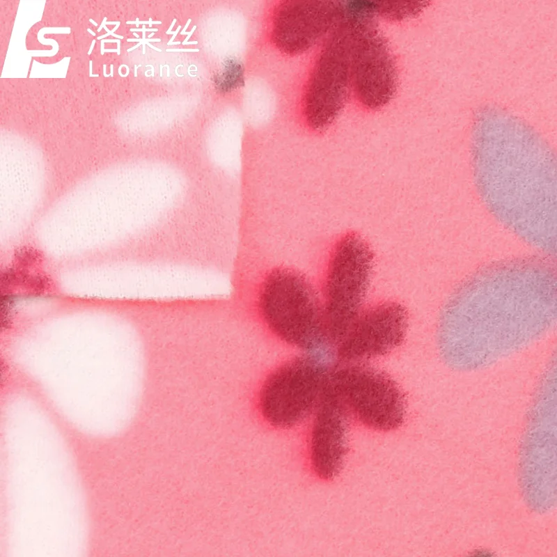 
custom printed polar fleece fabric 