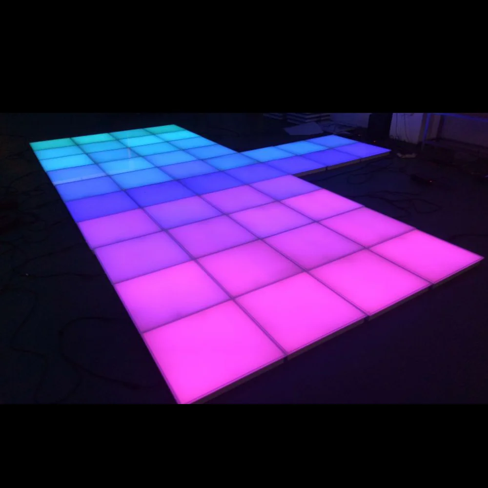 
RGB 5050 portable pressure sensitive disco lights interactive led floor for bar nightclub dancing 