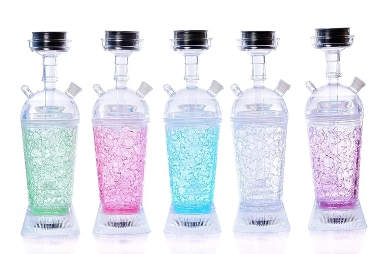 LED Wholesale car Portable plastic Shisha Hookah Cup