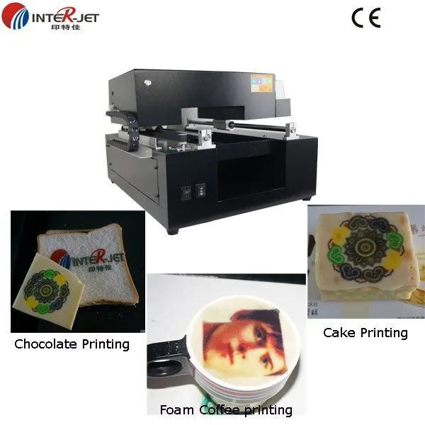 3D кофе печатная машина, латте кофе печать планшетный принтер