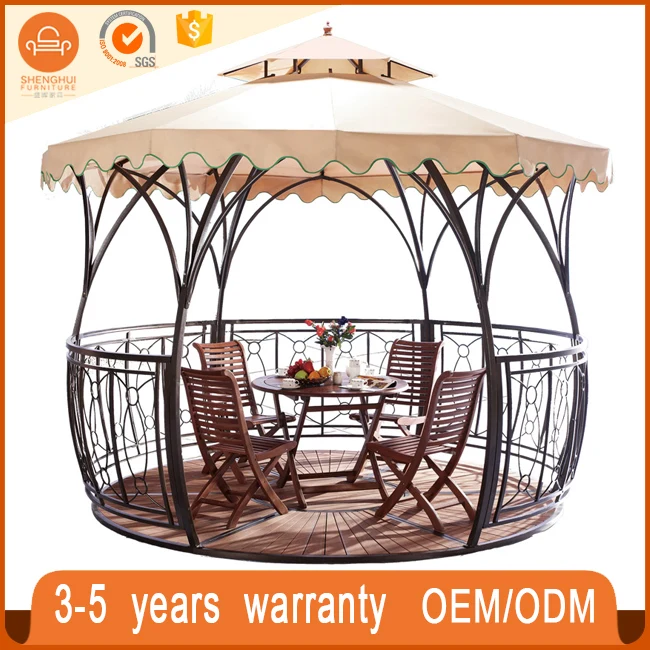 
Luxury Cumstomized European Style Dome Waterproof Round Gazebo For Patio Garden 