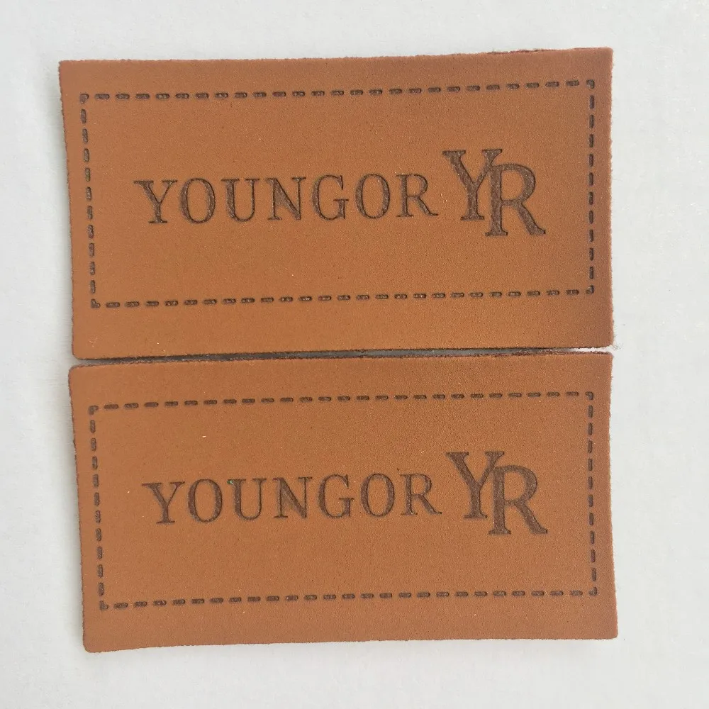factory supplies PU leather jeans trademark machines Automatic leather label brand press PU leather brand machine
