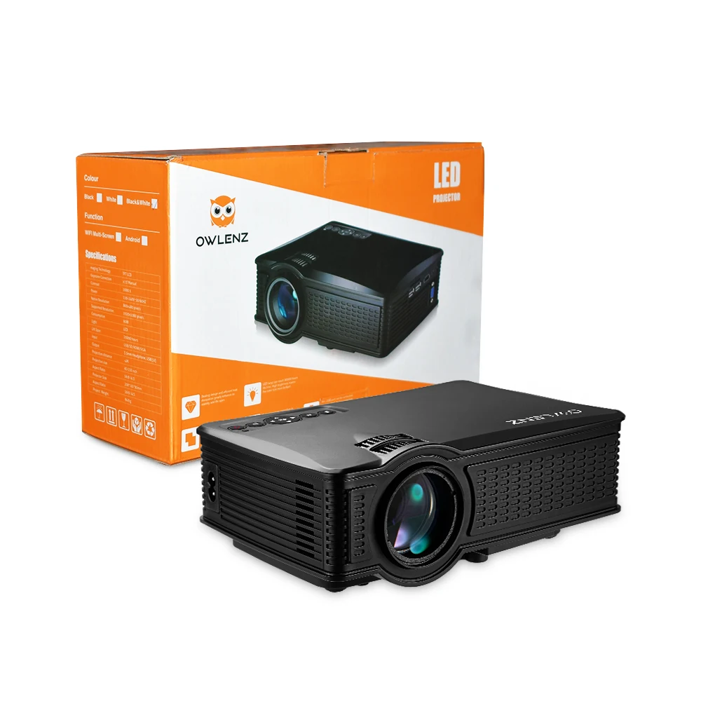 Высокое качество SD50 HD 1080P 1200LM проектор для домашнего кинотеатра с дистанционным управлением