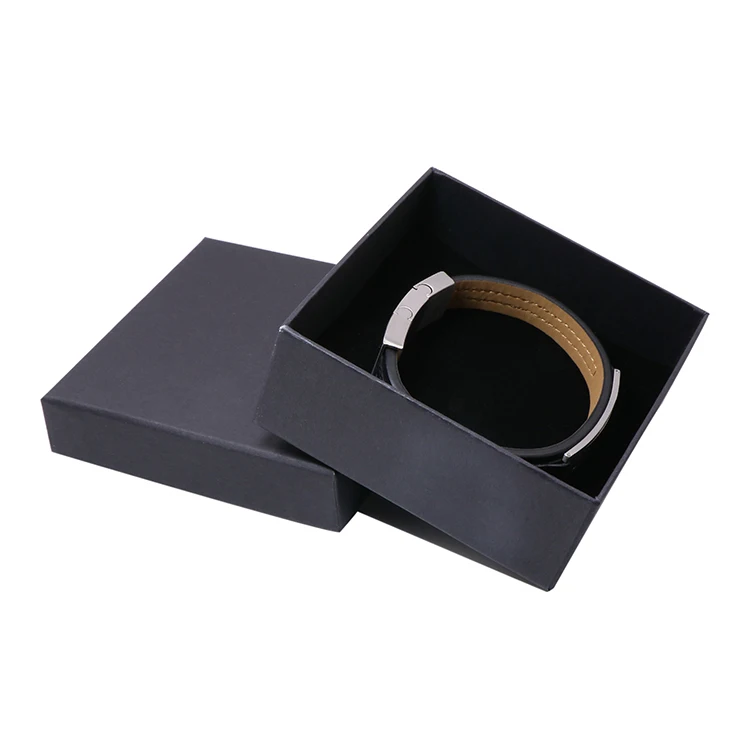 Luxury Accessory Magnetic Clasp Genuine Leather Bracelet  Mens Jewelry