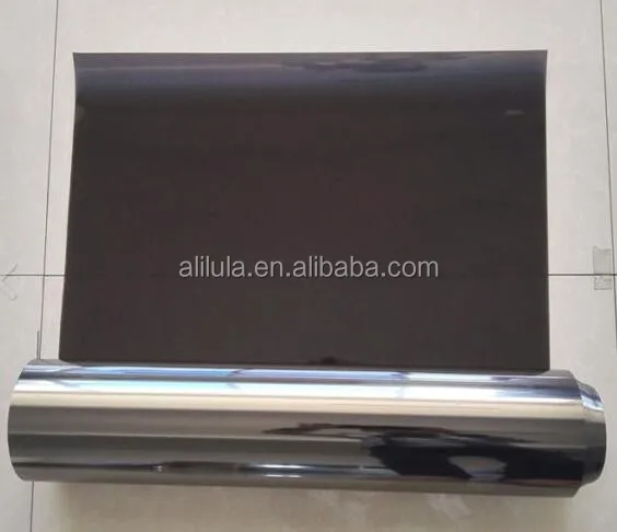 1.52*30M Roll Size Glass Building Mirror Film Heat Reject Protection Film Metal Silver Black 5% Vlt Reflective Paper