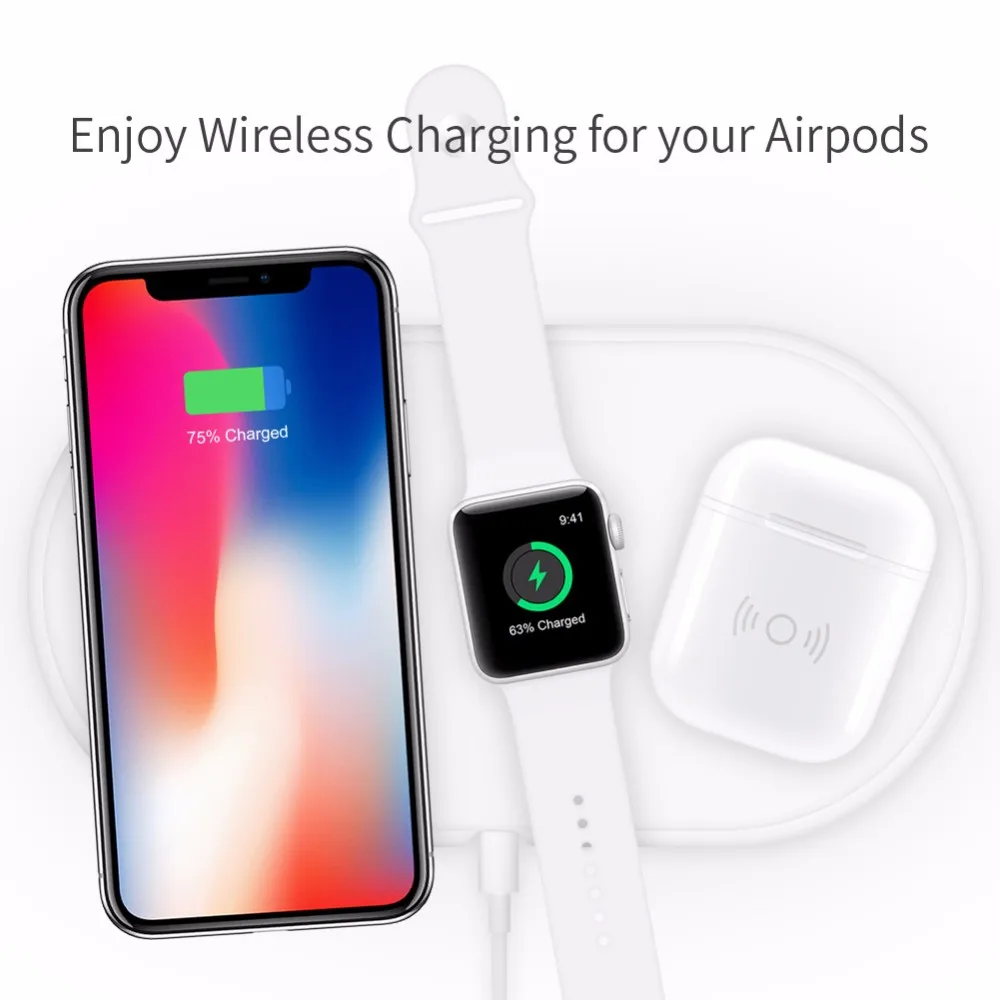 
The Latest Design Portable Qi Standard Wireless Charging Cover Case For AirPod, New AirPod Best Case Wireless Charging 