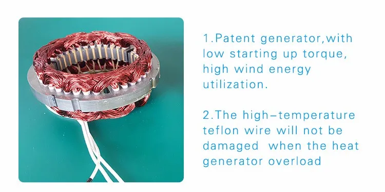 Chinese horizontal 2 kw wind turbine generator for sale