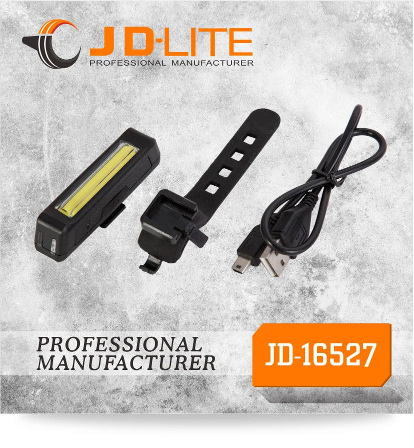 Rechargeable COB usb bicycle led light with max output 250 lumens bike tail lightens