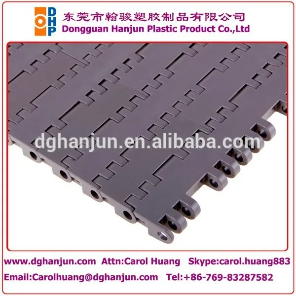 25.4mm шаг твердой верхней 7705 модульный конвейер пояса в китае