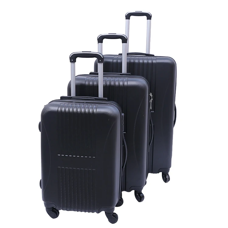oem odm open new mould free suitcase single spinner  4 wheel combination lock 20 24 28 inch hard ABS 3 piece trolley luggage set