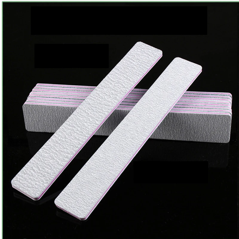 Good quality double sides banana shape sandpaper nail file