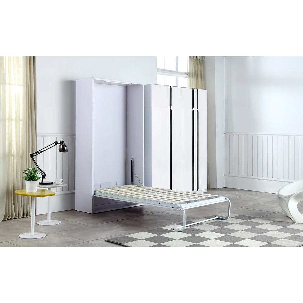 BSCI Factory Approved Space Saving Convertible Foldable Murphy Bed Hidden Wall Bed Mechanism