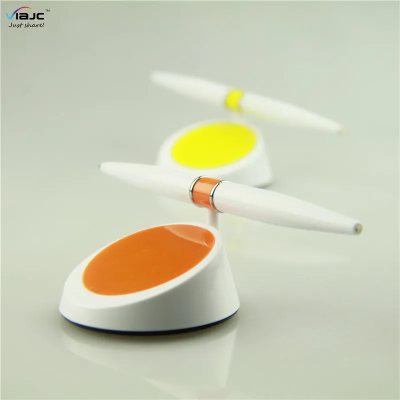 2018 gifts corporate flying Rotating table conter pen with both end ballpoint