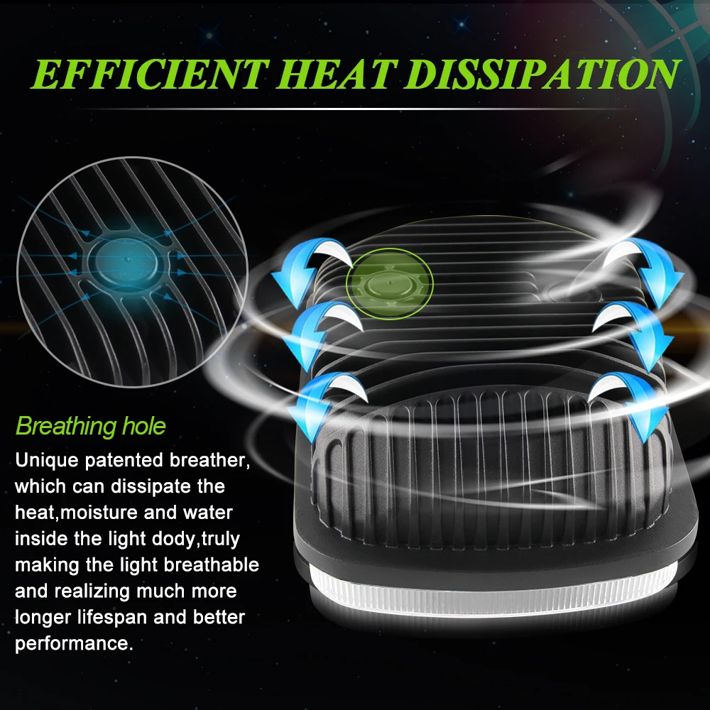 
Factory Sell Super Bright DRL Led Head Lights Rectangular 6x7