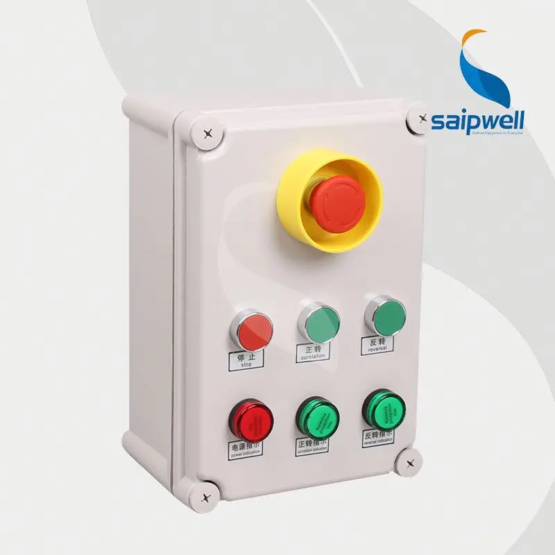 
With Push Button and Signal light power control switch cabinet 