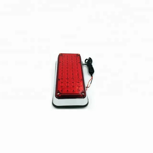 High Quality 7 X 3 Emergency Warning Grille Surface mount Hazard Light Low Profile Strobe Perimeter Red Led ambulance Light