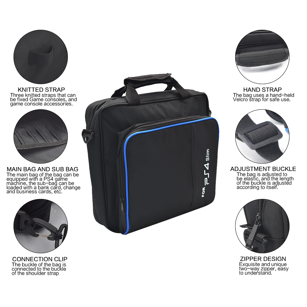 Travel waterproof portable universal game case Carry Bag For PS4 PS3 for Ps4 slim Console Bags