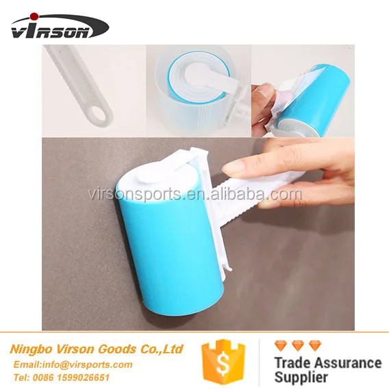 
Super Sticky Reusable Washable Silicone Lint Roller With Cover 