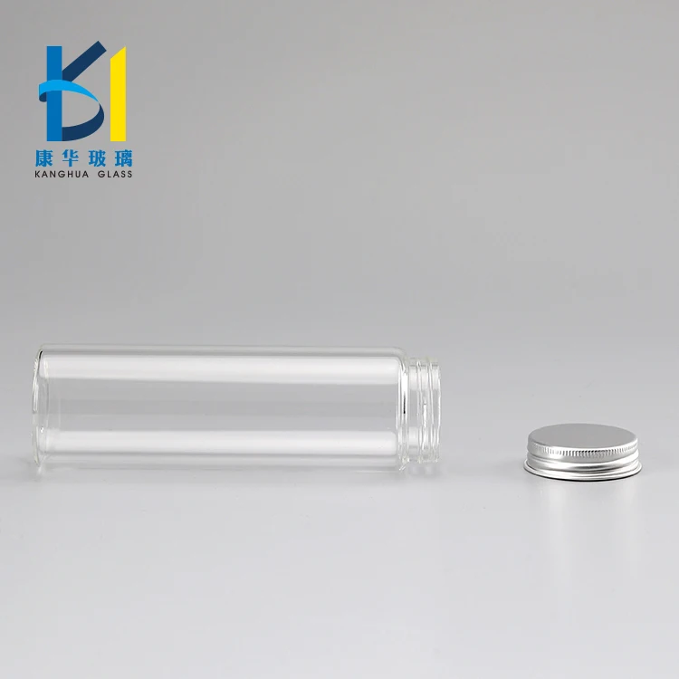 Large Capacity Clear Glass vial 150 ml Glass Vial For Candy 50ml 80ml