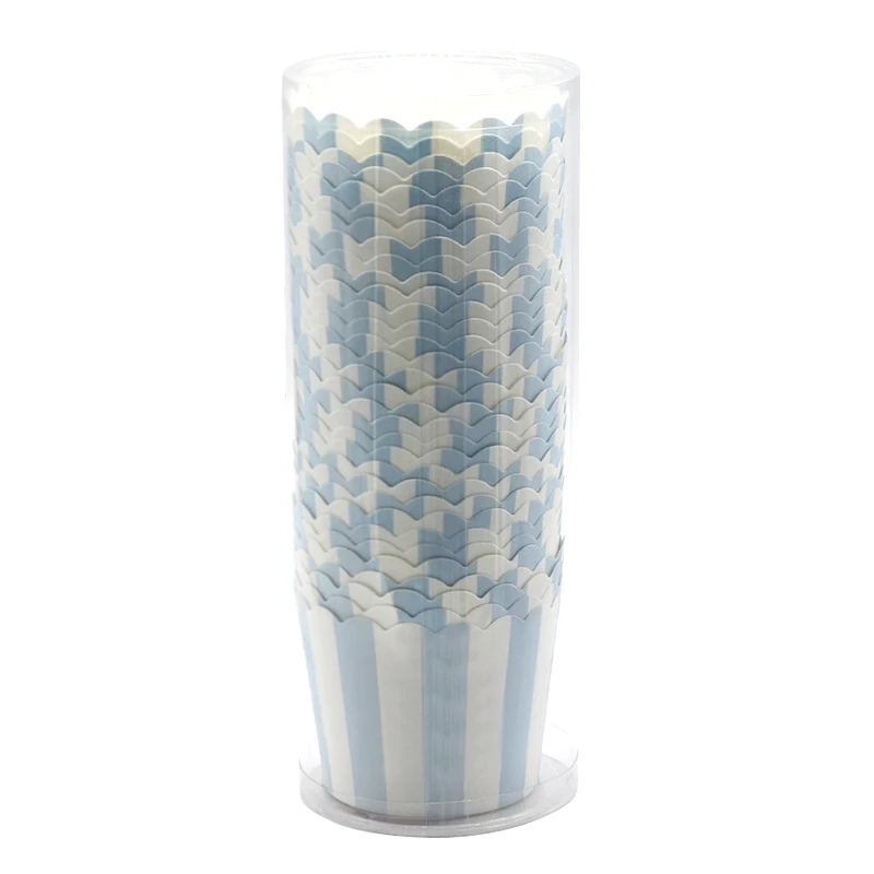 Eco-friendly Food Grade Cake Cup PVC Tube Packed Cupcakes Cups