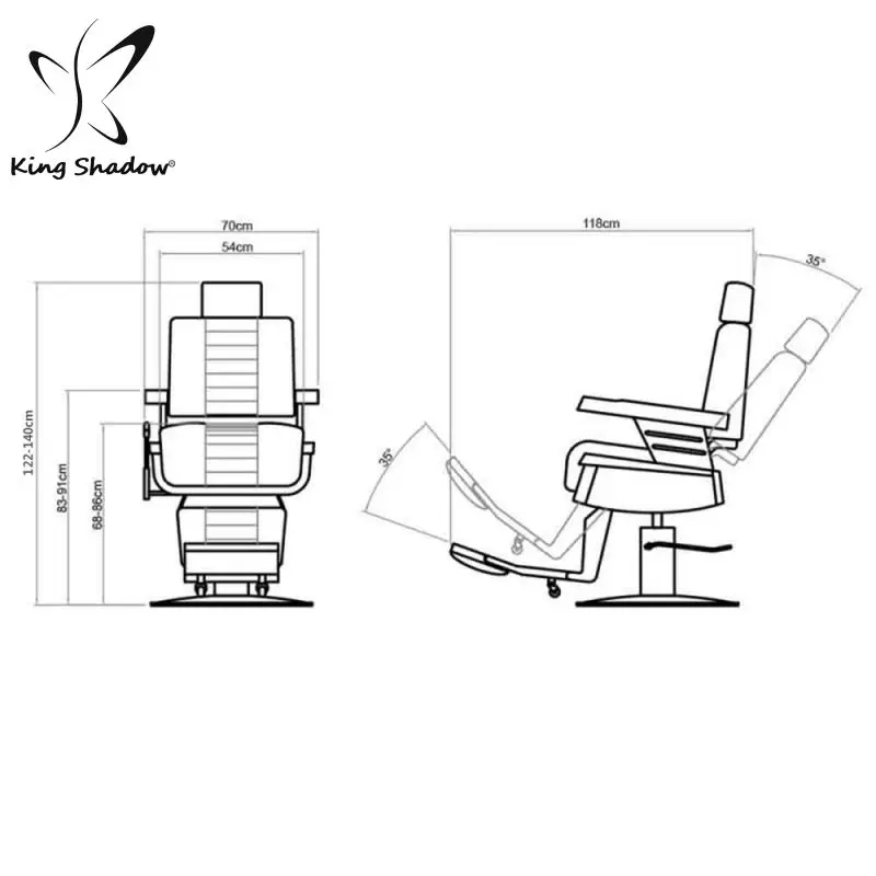 kingshadow salon furniture wholesale barber supplies metal barbershop chairs vintage barber chair
