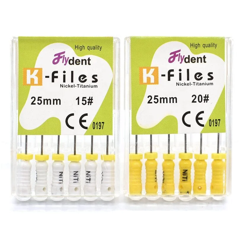 Dental NITI K files  nickel titanium hand use endondontic root canal  files 21mm 25mm 28mm 31mm