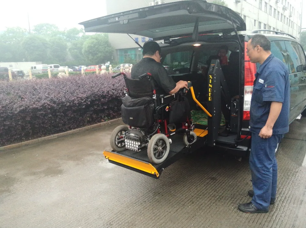 Car Van Bus Electric Hydraulic Wheelchair Lift Platform for Disabled Elderly Handicapped Wheelchair Passengers 300kg Capacity