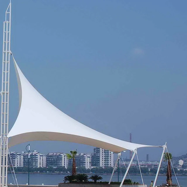 
Car Parking Tension Membrane Structure Construction. 