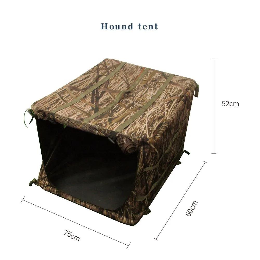 China Hot Sale Waterproof Pop Up Mesh Camo Portable Duck Deer Hunting Ground Blinds Tent For Dog