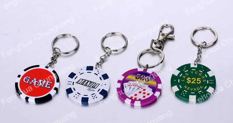 Custom Poker Chip Keychain