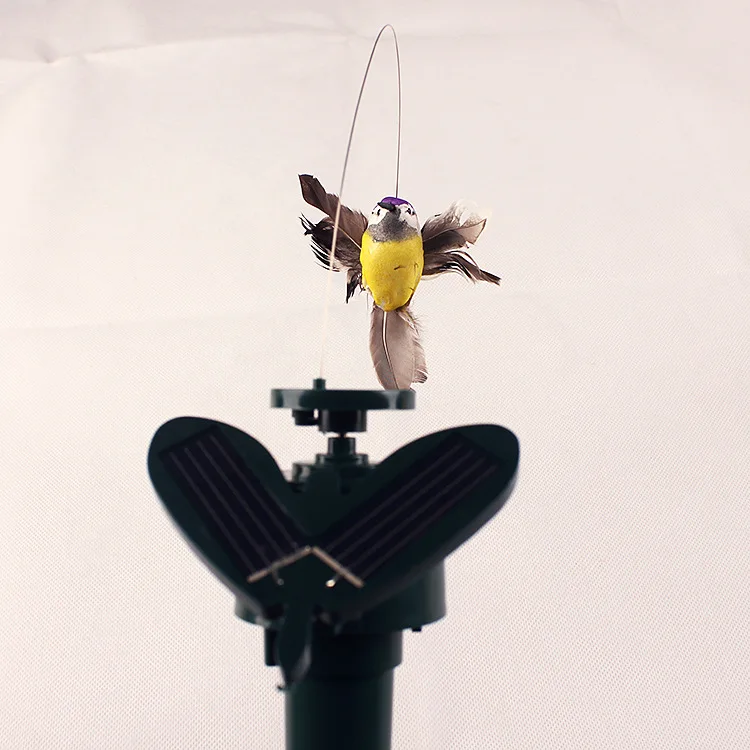 creative movable garden solar energy hummingbird Garden ornament
