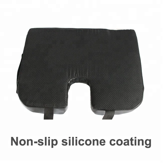 Factory Sale 3D Mesh Cover Memory Foam Adult Bus or Car Driver Cooling Gel Wedge Seat Cushion For Height With Strap