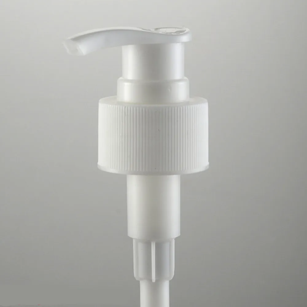 
Wholesale 28/410 black white transparent ribbed skirt down-lock saddle head dispensing pump 5.9