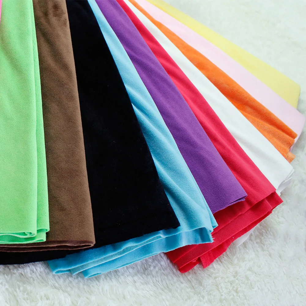 Short plush fabric soft fabric in autumn and winter pure color fabric factory wholesale HT-PSVDF-A