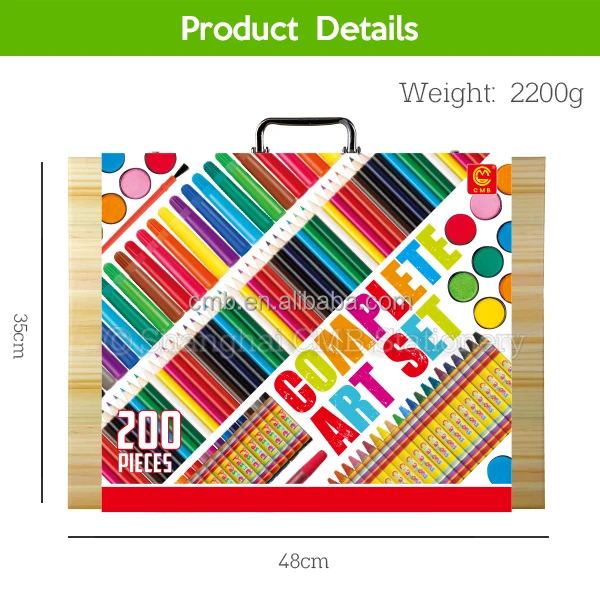 Multi-functional Portable Essential Art Supplies Set for School Kids Drawing