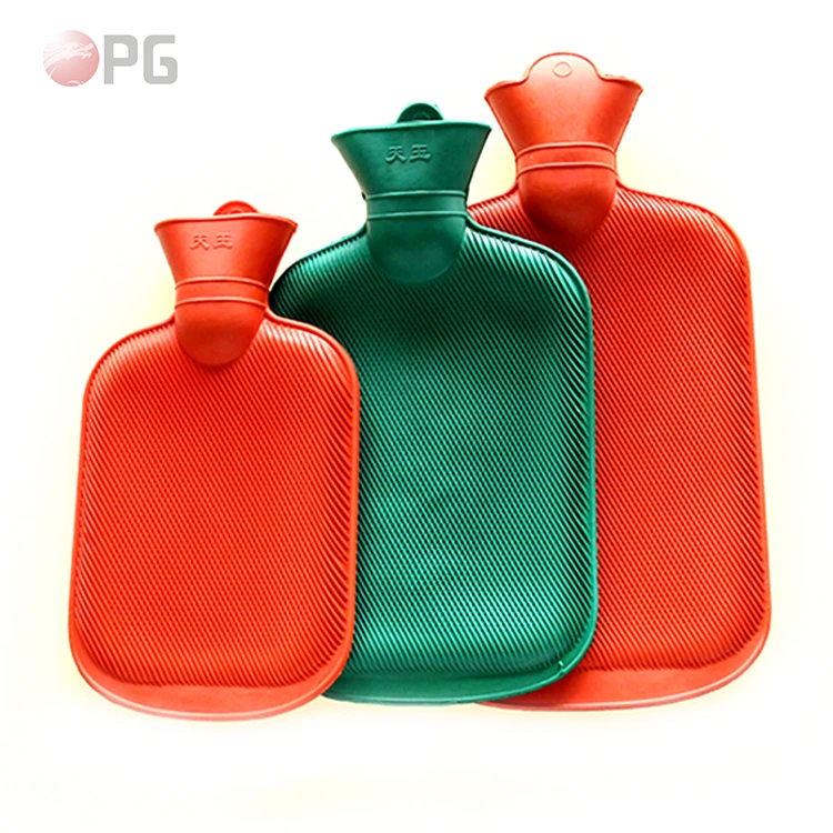 
China Supplier Hand Warming Small Hot Cold Water Bag With Velvet Cover 