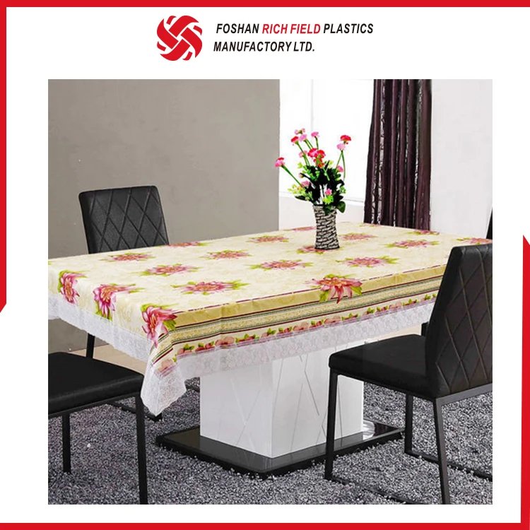 Personalized Custom Fancy Cheap Lace Plastic Tablecloth