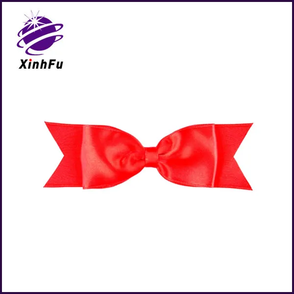 wholesale customized all kinds of size,shape outdoor red ribbon bow for packing gifts box for Christmas