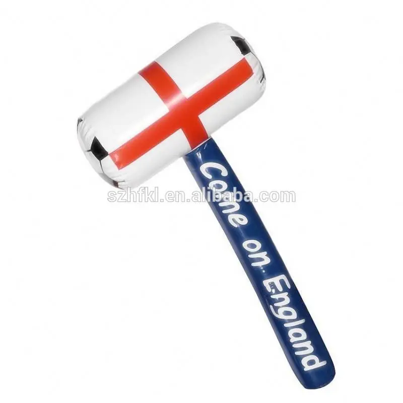 Customized design transparent inflatable pvc hammer toys