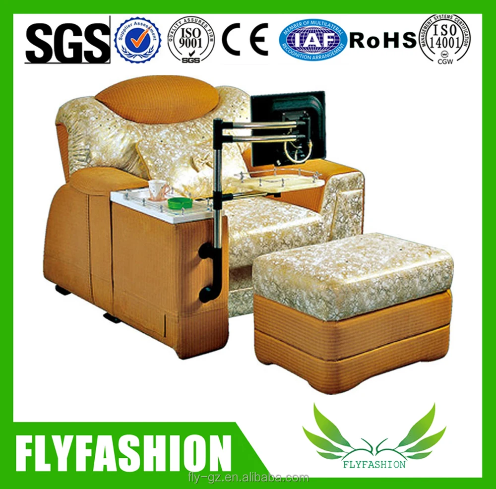 Guangzhou factory supply black Pedicure Spa chair Footbath sofa for sale OF-72
